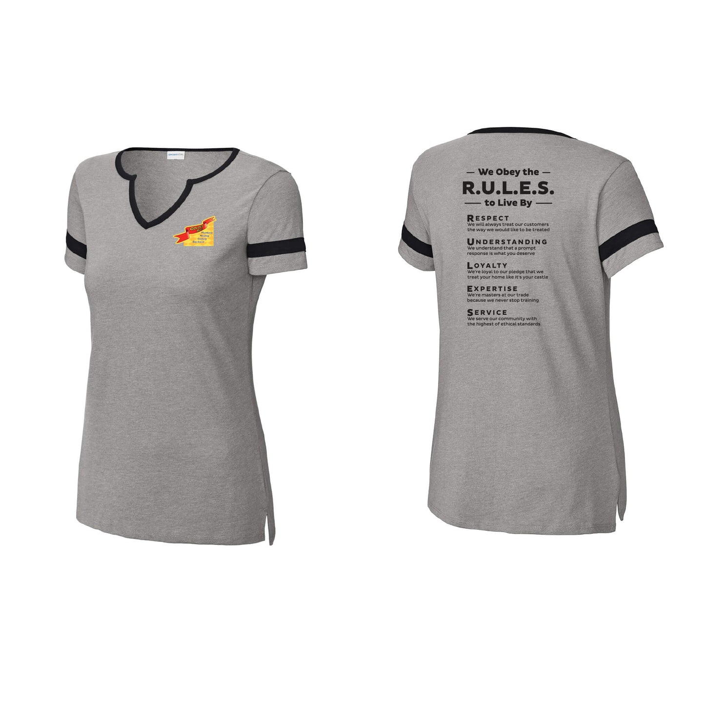 Ladies Halftime Notch Neck Tee