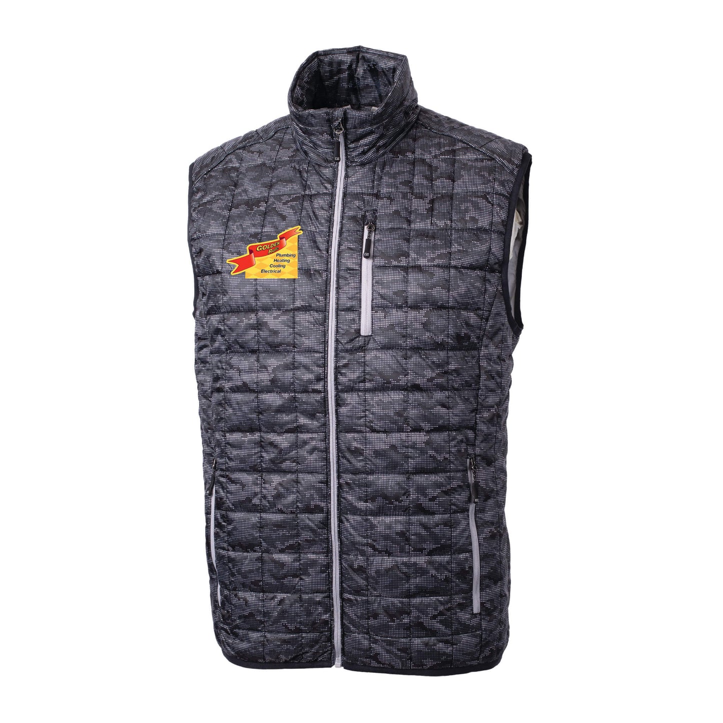 Rainier PrimaLoft® Mens Eco Insulated Full Zip Printed Puffer Vest