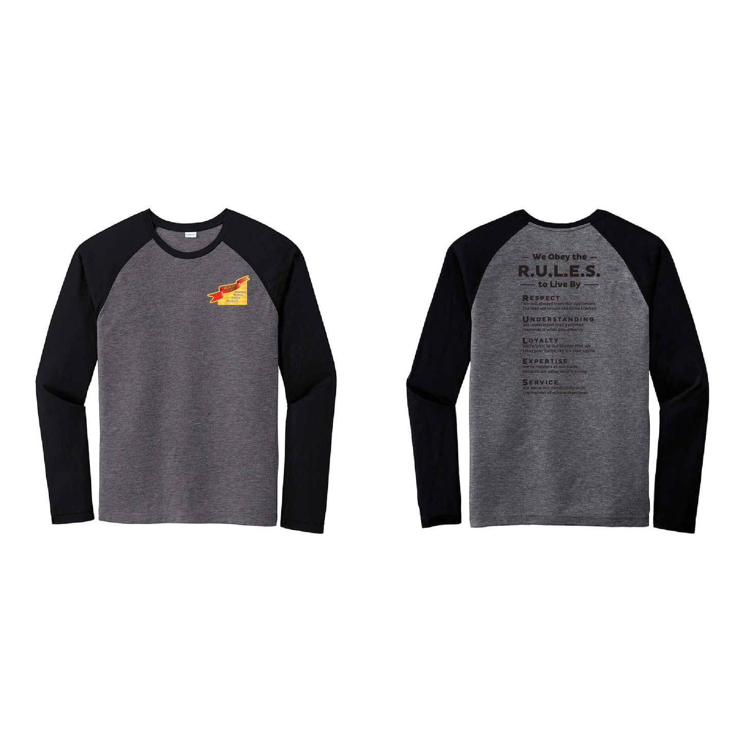 PosiCharge Long Sleeve Tri-Blend Wicking Raglan Tee