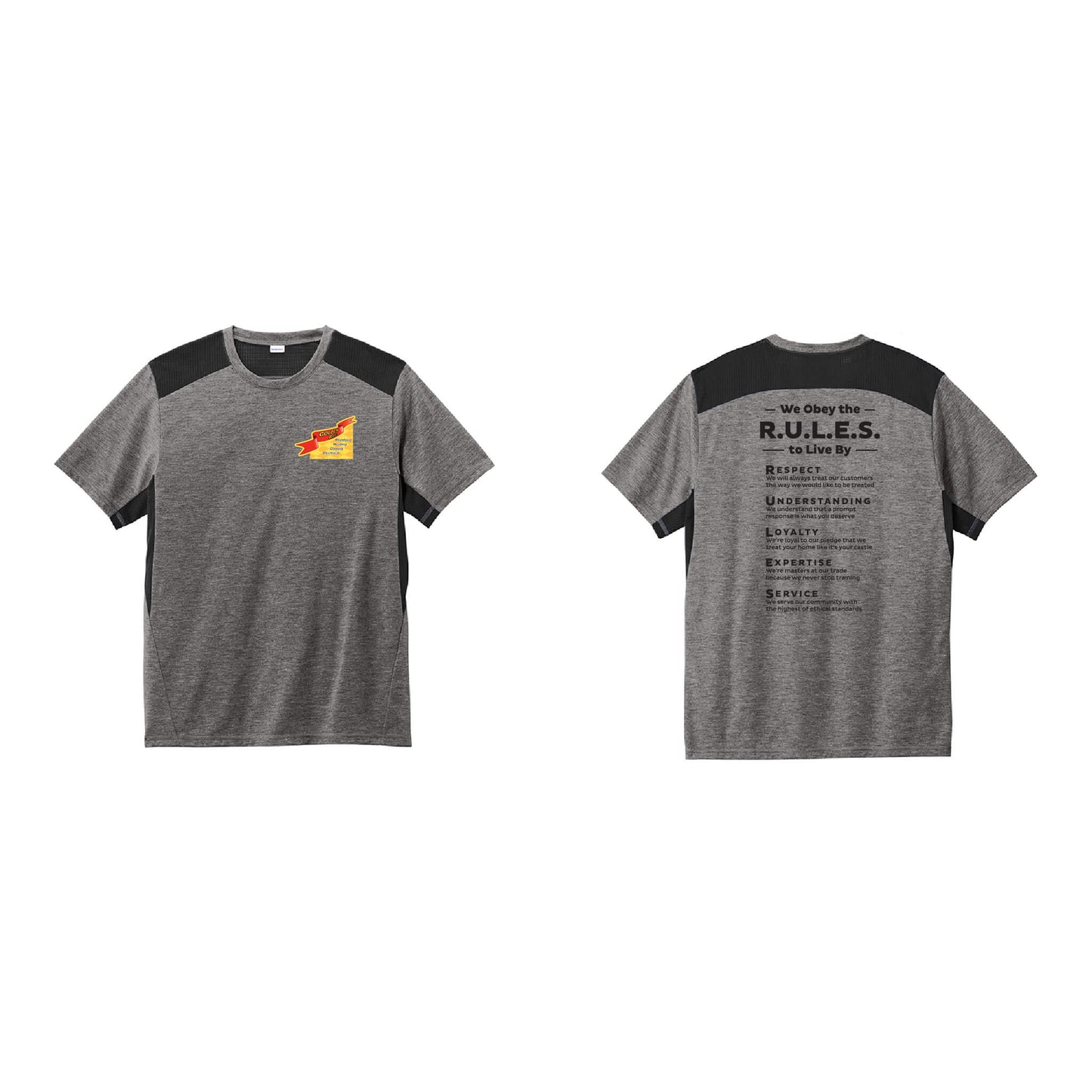 PosiCharge Tri-Blend Wicking Draft Tee