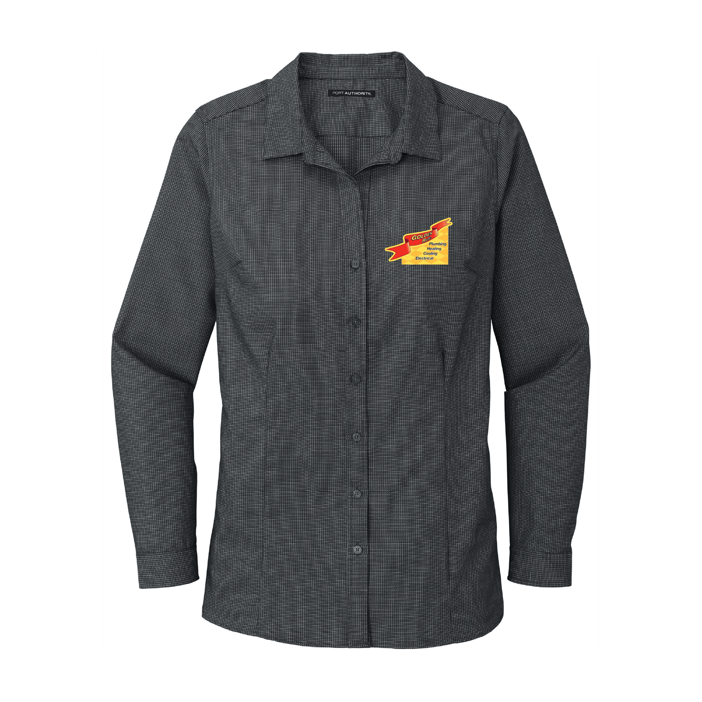 Ladies Pincheck Easy Care Shirt