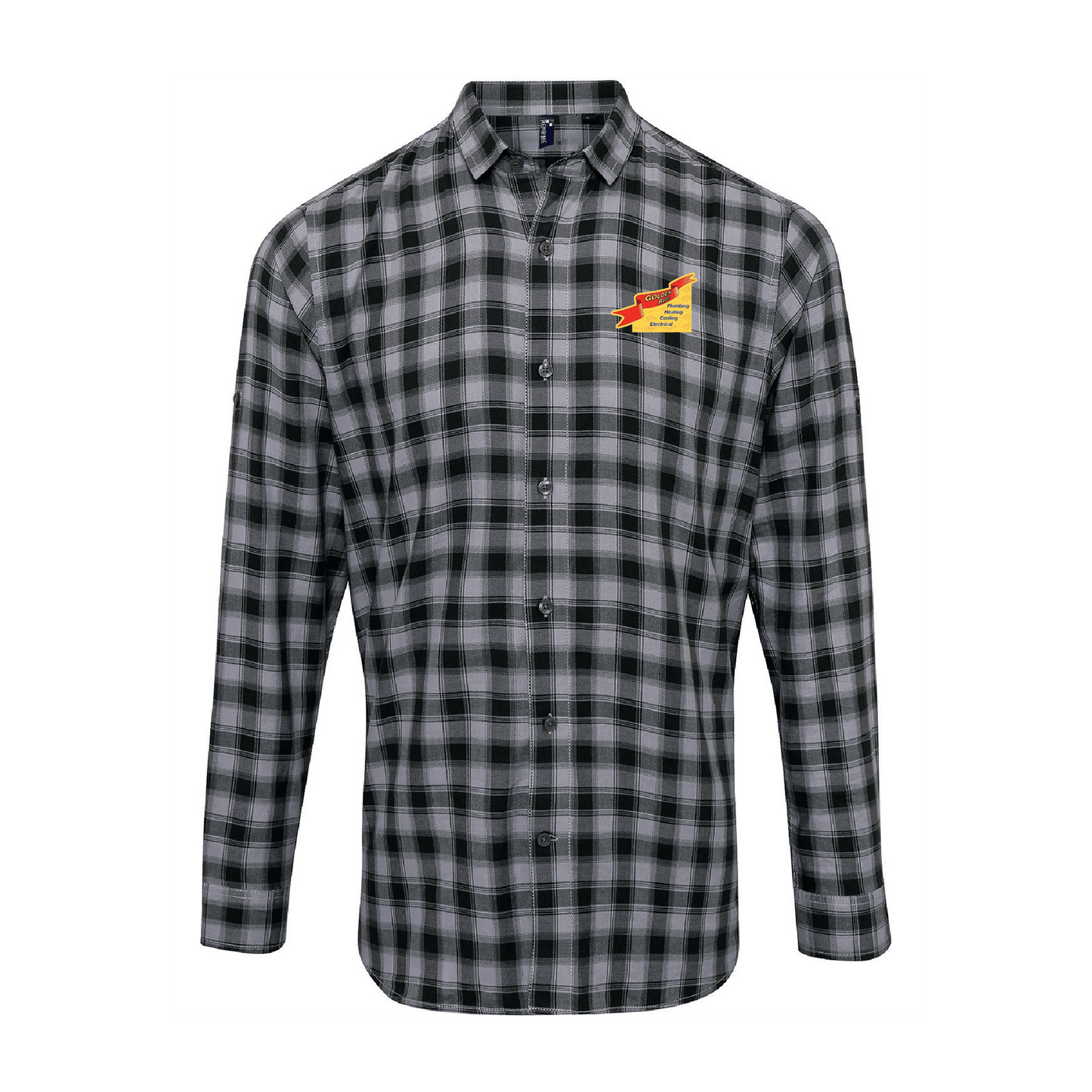 Men's Mulligan Check Long-Sleeve Cotton Shirt